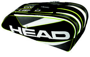 Head Elite 9R Supercombi Tennis Bag - Black - Authorized Dealer - Reg $80
