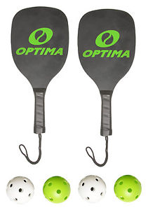 Optima Pickleball Set 2 Paddles 4 Pickleballs