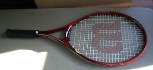 WILSON PRO 110 TENNIS RACQUET, SUPER HIGH BEAM SERIES BETA GEL HANDLE 41/2 COVER