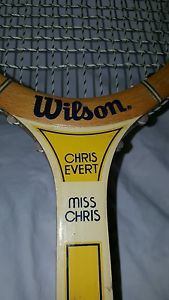 Vintage Wilson Chris Evert Miss Chris Wooden Tennis Racket 4 1/4 EUC
