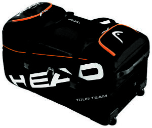 Head Tour Team Travel Tennis Bag - Black/Orange - Authorized Dealer - Reg $135