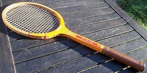 RARE Vintage Wilson Triumph Billie Jean King Wood Tennis Racquet Strata-bow