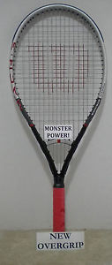 Wilson Mach 3 Super Oversize SOS Tennis Racquet Racket 4 3/8 - New Overgrip