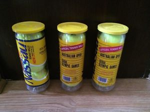 NASSAU TENNIS BALLS NEW NEVER OPENED RARE HTF COLLECTIBLE Australian Lot Of 3