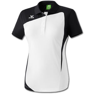 Erima Mujer Camiseta de tenis Camiseta polo CLUB 1900 blanco / negro