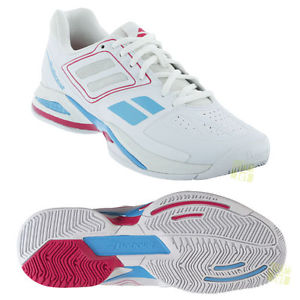 Babolat Mujer Zapatillas de tenis PROPULSE EQUIPO BPM AC W blanco/fucsia
