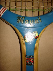 Ken-Wel Royal Wood Tennis Racket with cover