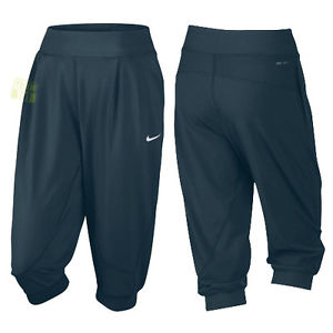 Nike Mujer Pantalones de tenis deportivos punto Capri 523740-460 gris/azul