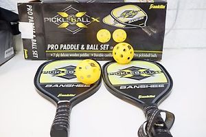 Franklin Sports 2 Player Pickleball - X Set - Unused but one Racket Unraveling