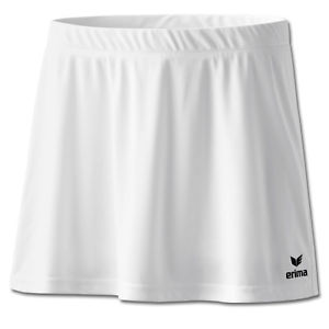 Erima Mujer Falda de tennis con Pantalón interior PERFORMANCE blanco