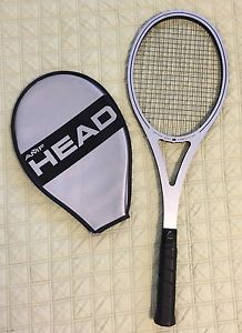 VINTAGE AMF HEAD ARTHUR ASHE COMPETITION COMPOSITE TENNIS RACKET W/cover 4 5/8