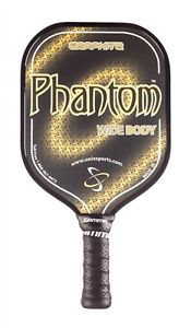 Onix Phantom Graphite Widebody Pickleball Paddle New Yellow Free USA Shipping