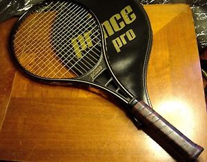 Vintage Tennis Racquet-Prince Pro Black Aluminum - 4 5/8