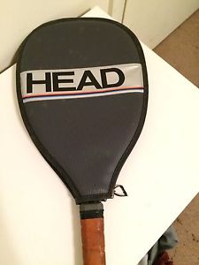 HEAD Raquetball Racquet with case and leather handle Made in U.S.A.