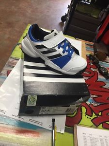 Adidas KidsCourt EL C, Boys, Tennis Shoe, Many Sizes, White And Blue