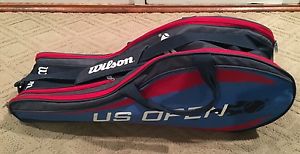 Official Wilson US OPEN 6 Tennis Racquet Court Bag
