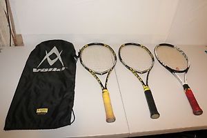 LOT OF 3 VOLKL RACQUET  2x TOUR 10 - C8 PRO