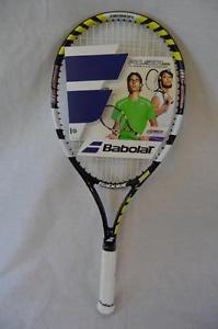 Babolat Pulsion 102 Strung Tennis Racquet 4 3/8 (Yellow/Black/White)