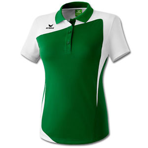 Erima Mujer Camiseta de tenis Camiseta polo CLUB 1900 verde / blanco