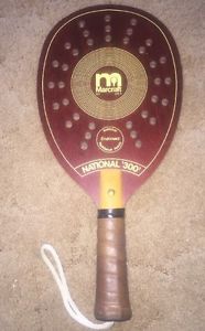 Vintage Marcraft NATIONAL 300 Paddle Ball Racquet Pickleball w Leather Grip USA