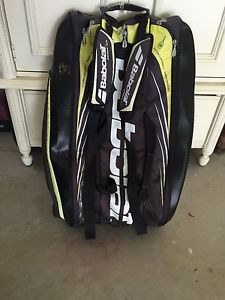 Babolat  Aero 12 Pack Tennis Racquet Bag Yellow Used Nadal Signature Series