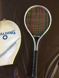 Vintage Spalding System Jr. Graphite Accomplice Tennis Racket And Cover