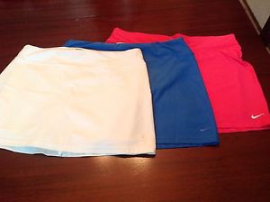 Lot of 3 Women's Nike Dri-Fit Tennis Running Skirts SZ M