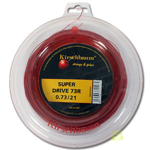 Kirschbaum Cuerdas de badminton Super Drive 0,73mm 200m rojo