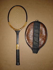 Wilson Advantage Strata Bow Wood Tennis Racket with its original cover
