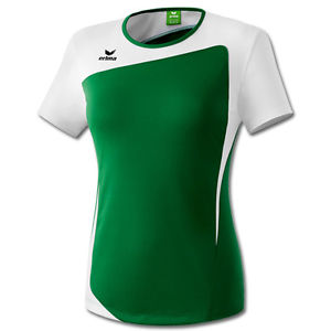 Erima Mujer Camiseta de tenis camiseta CLUB 1900 verde / blanco