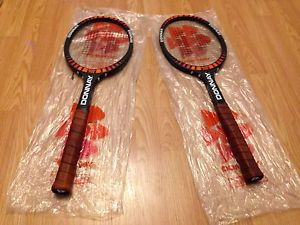 SET OF 2 DONNAY BORG PRO Midsize wood graphite reinforced Racquet Medium5 racket