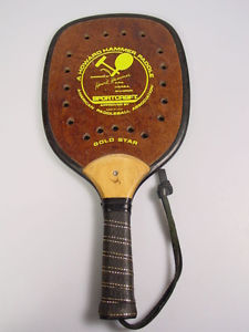 Vintage Sportcraft Paddleball racquet Howard Hammer Paddle prop decor
