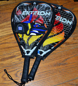 Ektelon Pair of Racquetball Squash Rackets Lightning 1 Wilson Right Handed Glove