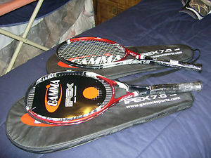 Gamma IPEX 7.0 MP 98 Tennis racquets (2) xint condition, w/covers, 4 1/2