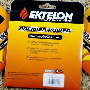 Ektelon PREMIER POWER Racquetball STRING 17 GAUGE RED/ 1 SET ONLY