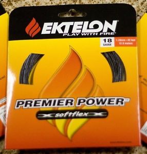 Ektelon PREMIER POWER Racquetball STRING 18 GAUGE BLACK