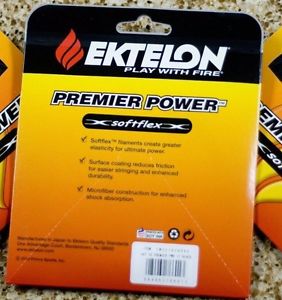Ektelon PREMIER POWER Racquetball STRING 17 GAUGE BLACK / 1 SET