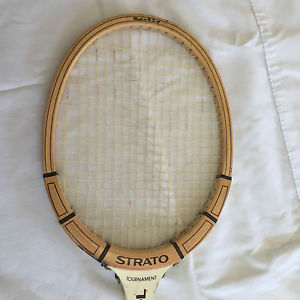 Vintage Rossignol White Tennis Strato Tournament Racquet