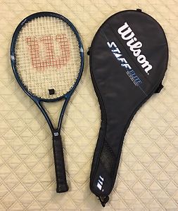 WILSON STAFF ELITE 110 OS GRAPHITE 16X20 TENNIS RACKET W/CASE & NEW 4 1/4 GRIP