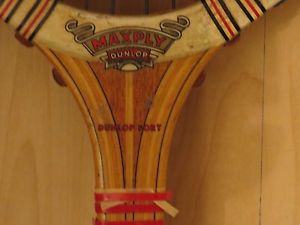 Dunlop Maxply Collectors Wood Frame Racquet/Guard.4-3/4