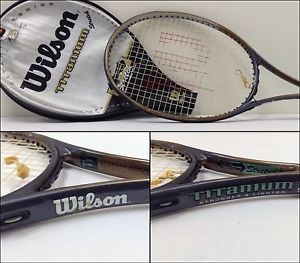 Wilson Titanium Stretch 28" Grip Size 4 1/4 Tennis Racket Racquet L2 (5087) M4U