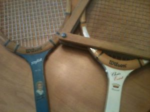 Vintage Tennis Racket Lot (2) Chris Evert Maureen Connolly