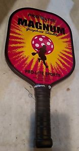 Pro-Lite Sports Magnum Graphite Stealth Pickleball Paddle  Red