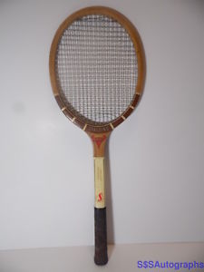 VINTAGE ANTIQUE 1950s SPALDING AWARD MODEL WOODEN WOOD TENNIS RACQUET RACKET VTG