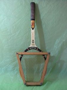 Signature Wood Tennis Racquet Pancho Gonzales  w/ Sportcraft Stretcher! Decor Ho