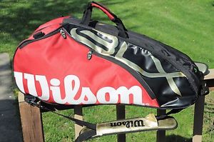 Rare Wilson BLX TENNIS racquet Bag Duffel Carry Case LARGE Back Pack