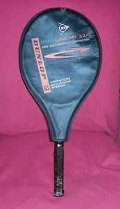 DUNLOP VIS PRO LINEAR 110 TENNIS RACQUET Grip about 4½" PRE-OWNED Good Condition