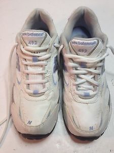 NEW BALANCE WX409WL Women's Training Shoes White/Sky Blue Sz  8