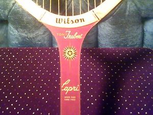 Vintage Wilson Tony Trabert Capri Wooden Tennis Racquet 4 3/4 Grip Racket