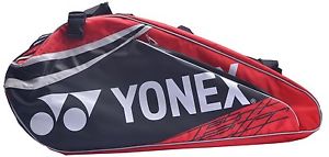 Yonex 9329 PBT9 Racquet Bag Black/Red